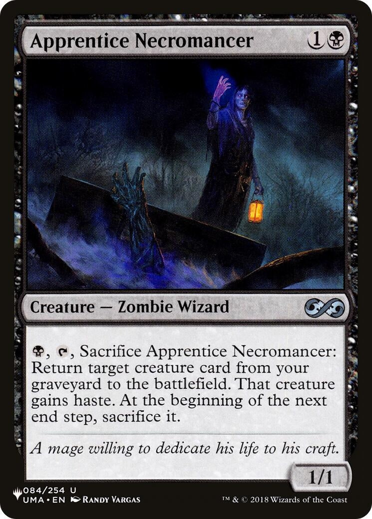 Image for Apprentice Necromancer (084/254) [The List Reprints] - Magic: The Gathering