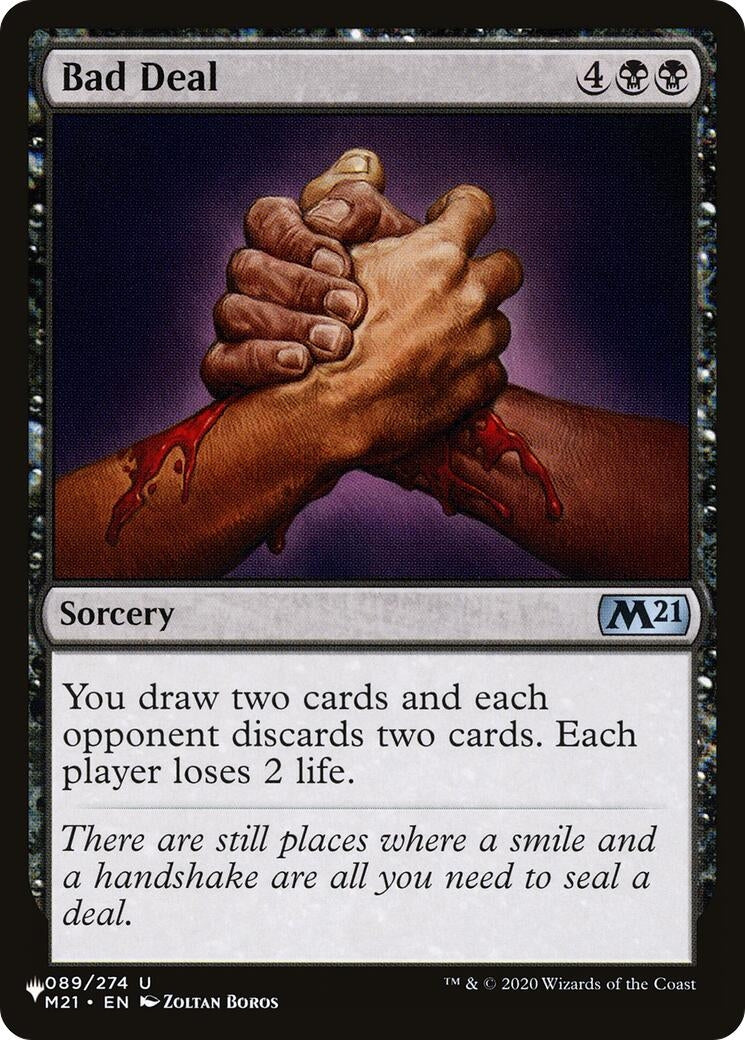 Image for Bad Deal (089/274) [The List Reprints] - Magic: The Gathering