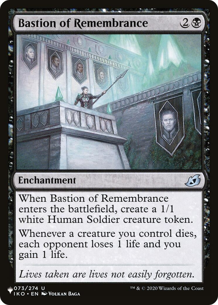 Image for Bastion of Remembrance (073/274) [The List Reprints] - Magic: The Gathering