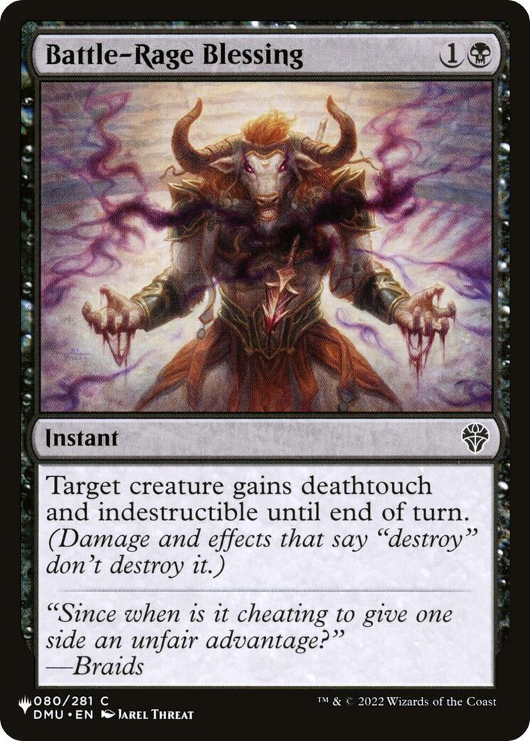 Image for Battle-Rage Blessing (080/281) [The List Reprints] - Magic: The Gathering