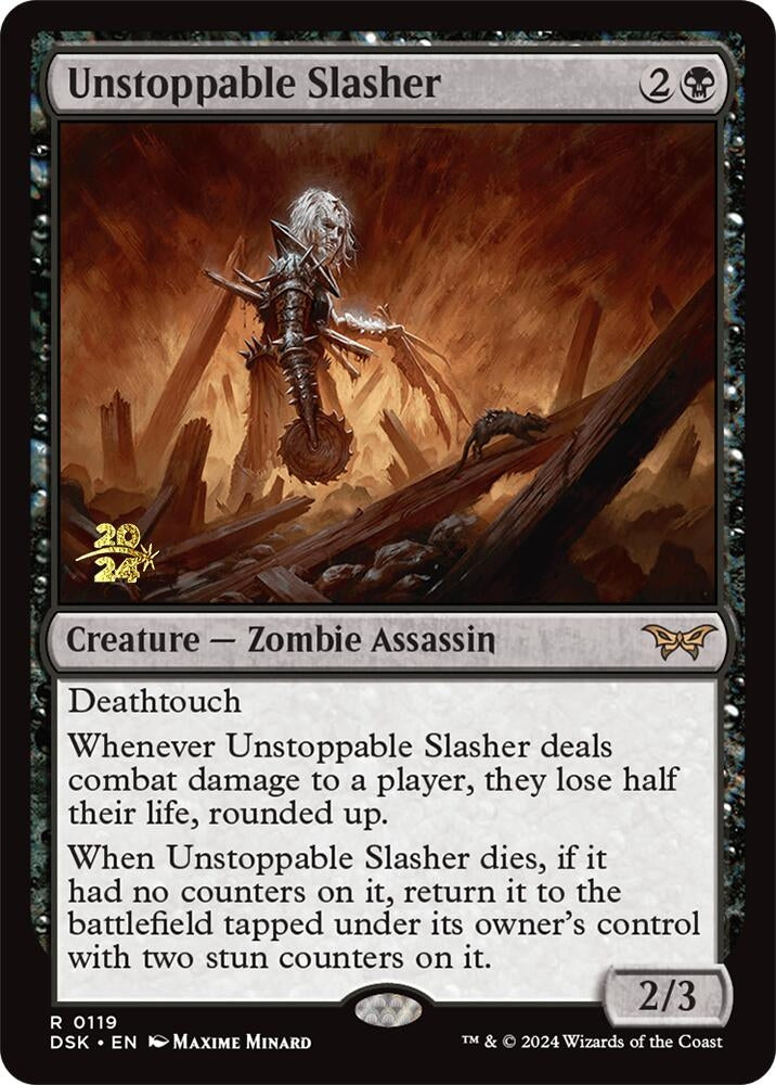 Image for Unstoppable Slasher (0119) (119) [Prerelease Cards] - Magic: The Gathering