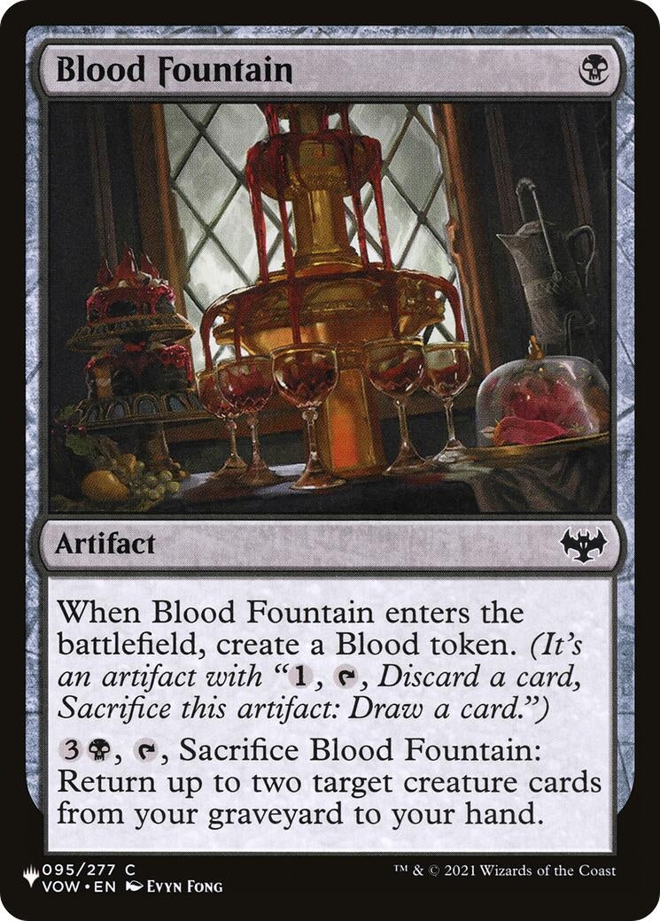 Image for Blood Fountain (095/277) [The List Reprints] - Magic: The Gathering