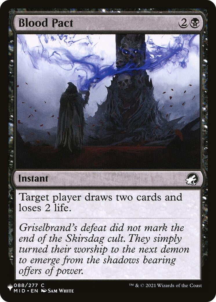 Image for Blood Pact (088/277) [The List Reprints] - Magic: The Gathering