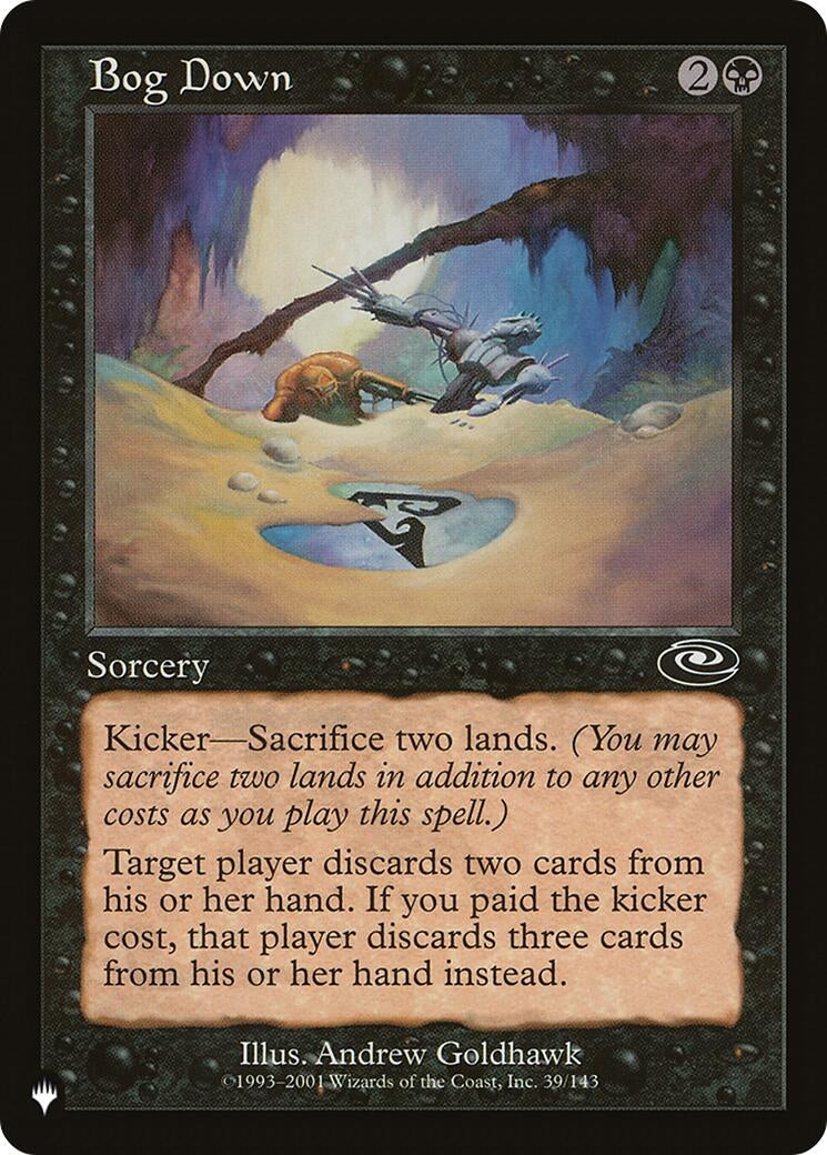 Image for Bog Down (39/143) [The List Reprints] - Magic: The Gathering
