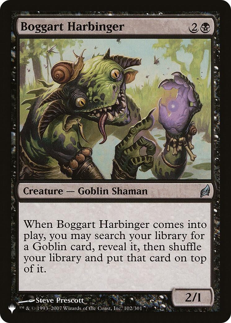 Image for Boggart Harbinger (102/301) [The List Reprints] - Magic: The Gathering