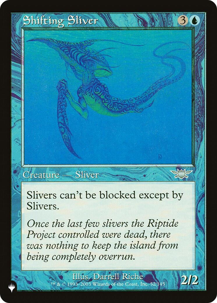 Image for Shifting Sliver (52/145) [The List Reprints] - Magic: The Gathering