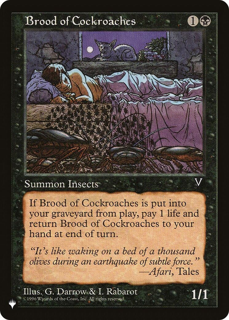 Image for Brood of Cockroaches [The List Reprints] - Magic: The Gathering