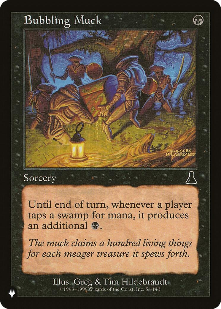 Image for Bubbling Muck (54/143) [The List Reprints] - Magic: The Gathering