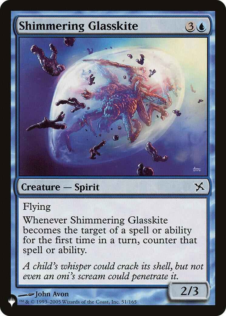 Image for Shimmering Glasskite (51/165) [The List Reprints] - Magic: The Gathering