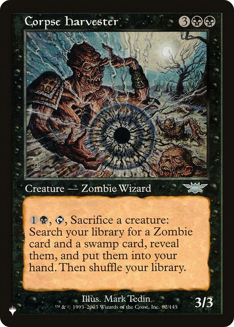 Image for Corpse Harvester (62/145) [The List Reprints] - Magic: The Gathering