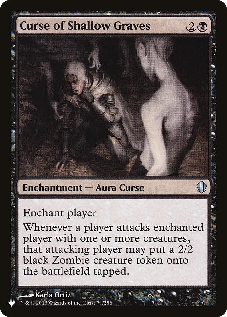 Image for Curse of Shallow Graves (71/356) [The List Reprints] - Magic: The Gathering