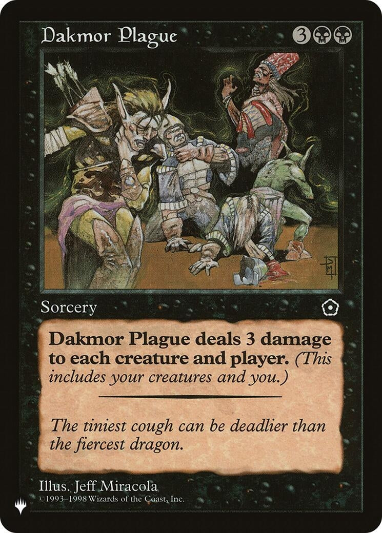 Image for Dakmor Plague [The List Reprints] - Magic: The Gathering