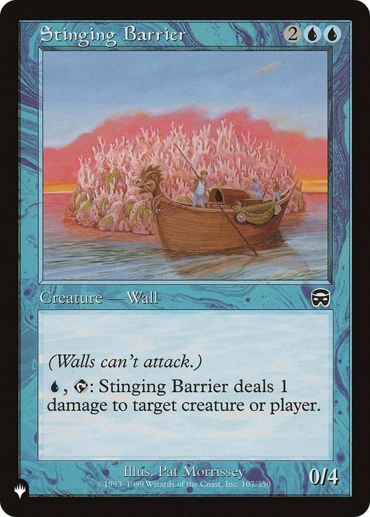 Image for Stinging Barrier (107/350) [The List Reprints] - Magic: The Gathering