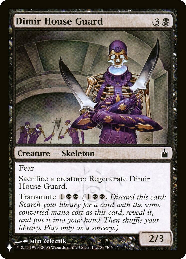 Image for Dimir House Guard (83/306) [The List Reprints] - Magic: The Gathering
