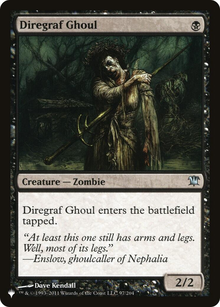 Image for Diregraf Ghoul (97/264) [The List Reprints] - Magic: The Gathering