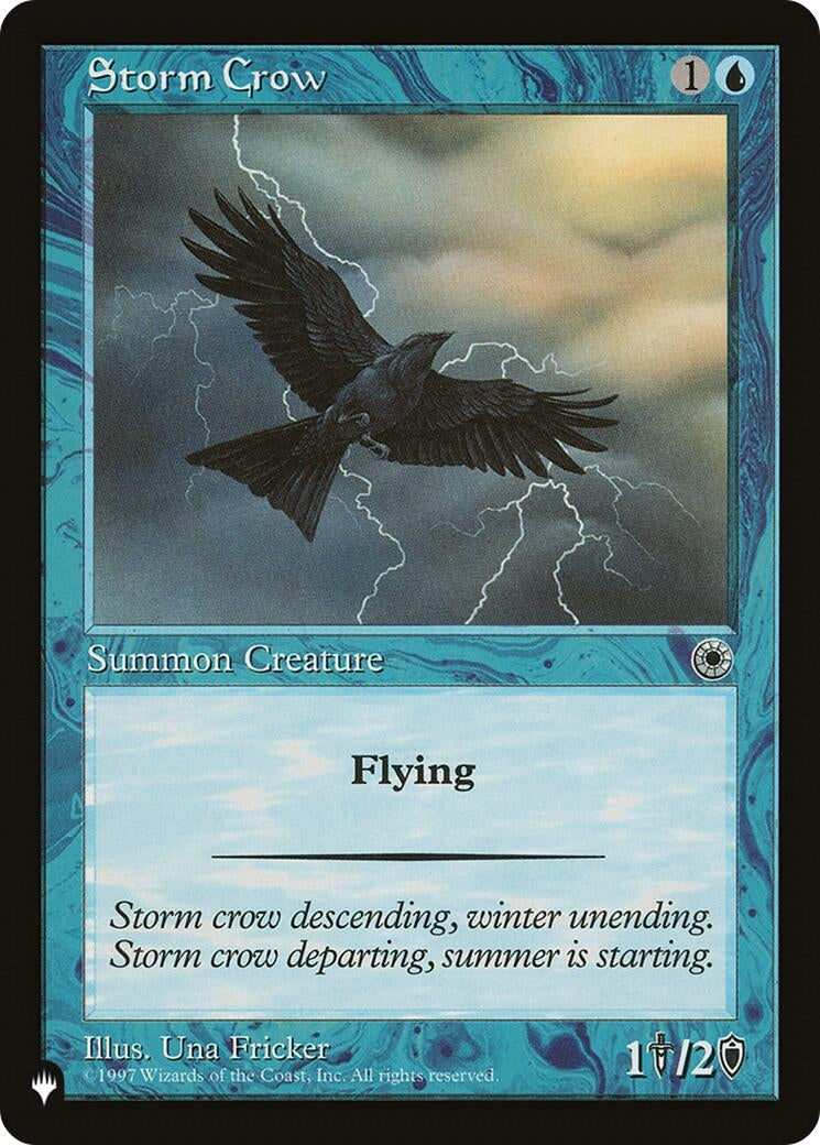 Image for Storm Crow (POR) [The List Reprints] - Magic: The Gathering