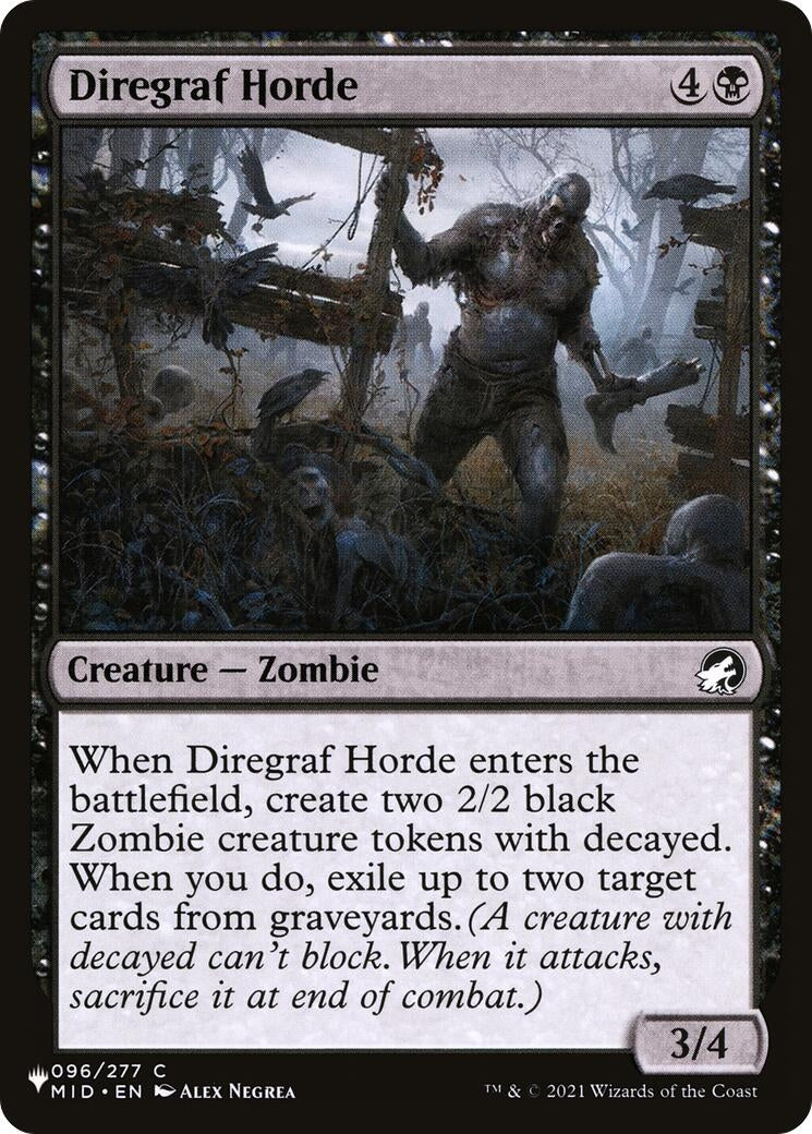 Image for Diregraf Horde (096/277) [The List Reprints] - Magic: The Gathering