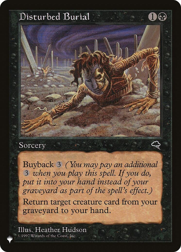 Image for Disturbed Burial [The List Reprints] - Magic: The Gathering