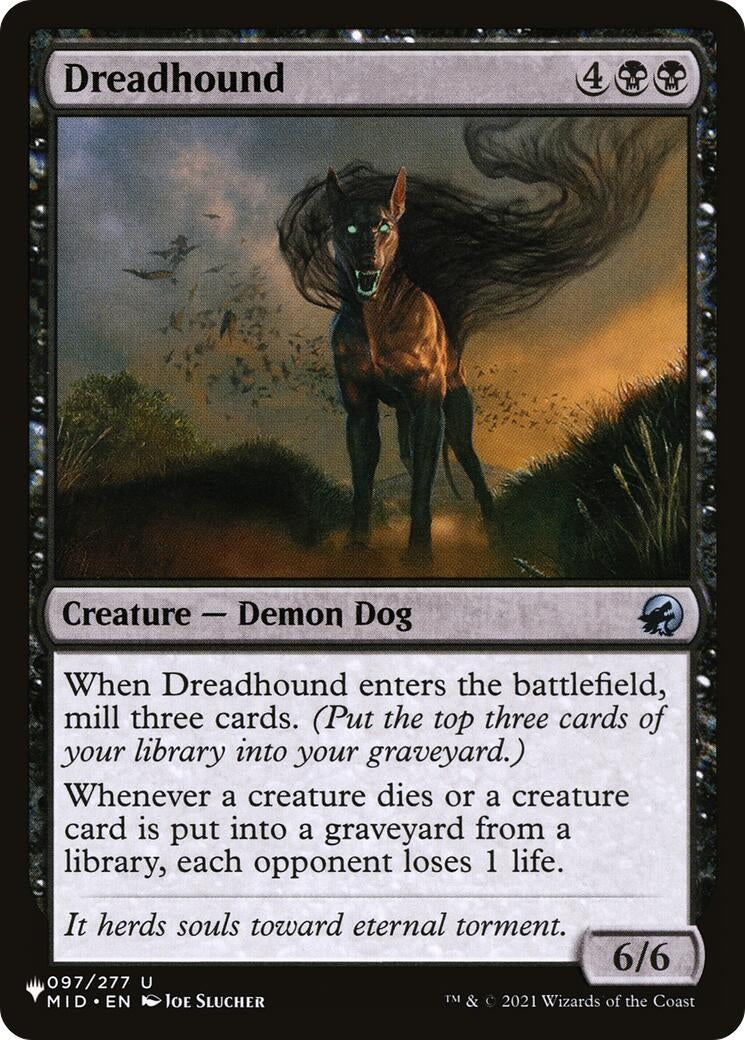 Image for Dreadhound (097/277) [The List Reprints] - Magic: The Gathering