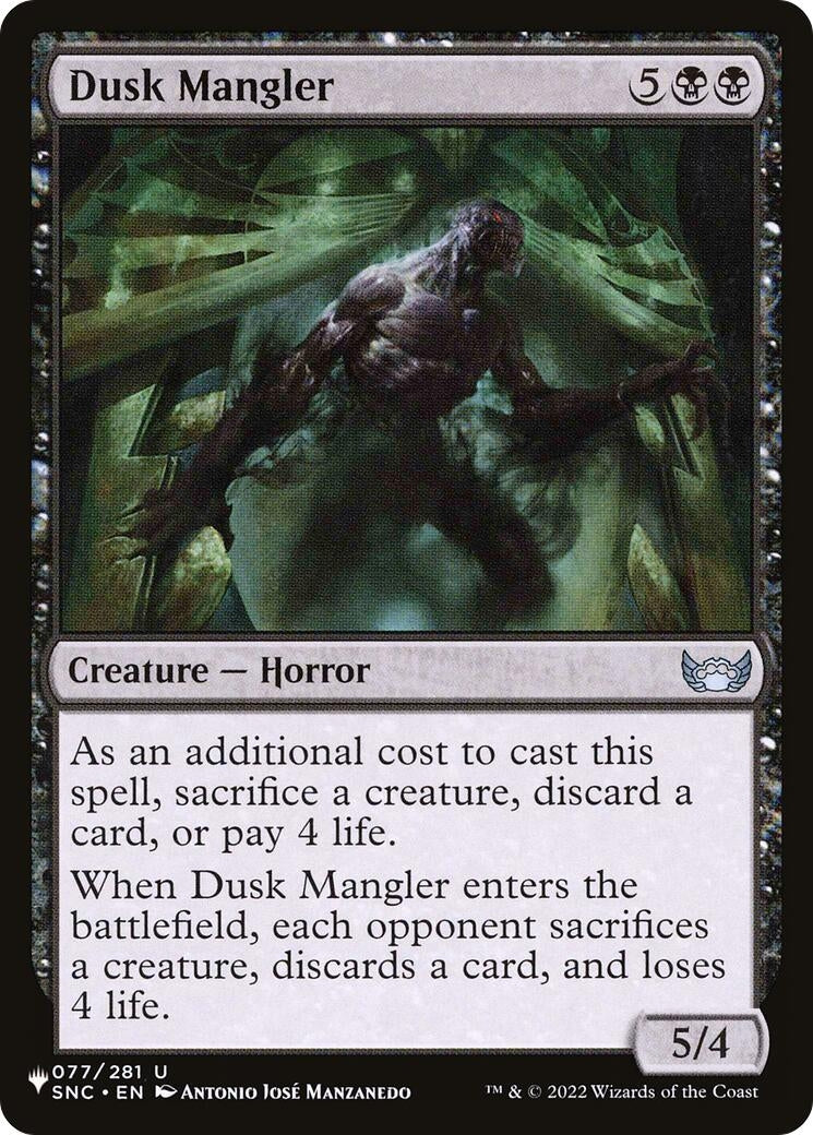 Image for Dusk Mangler (077/281) [The List Reprints] - Magic: The Gathering