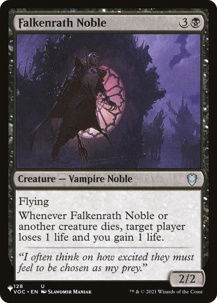 Image for Falkenrath Noble (128/038) [The List Reprints] - Magic: The Gathering