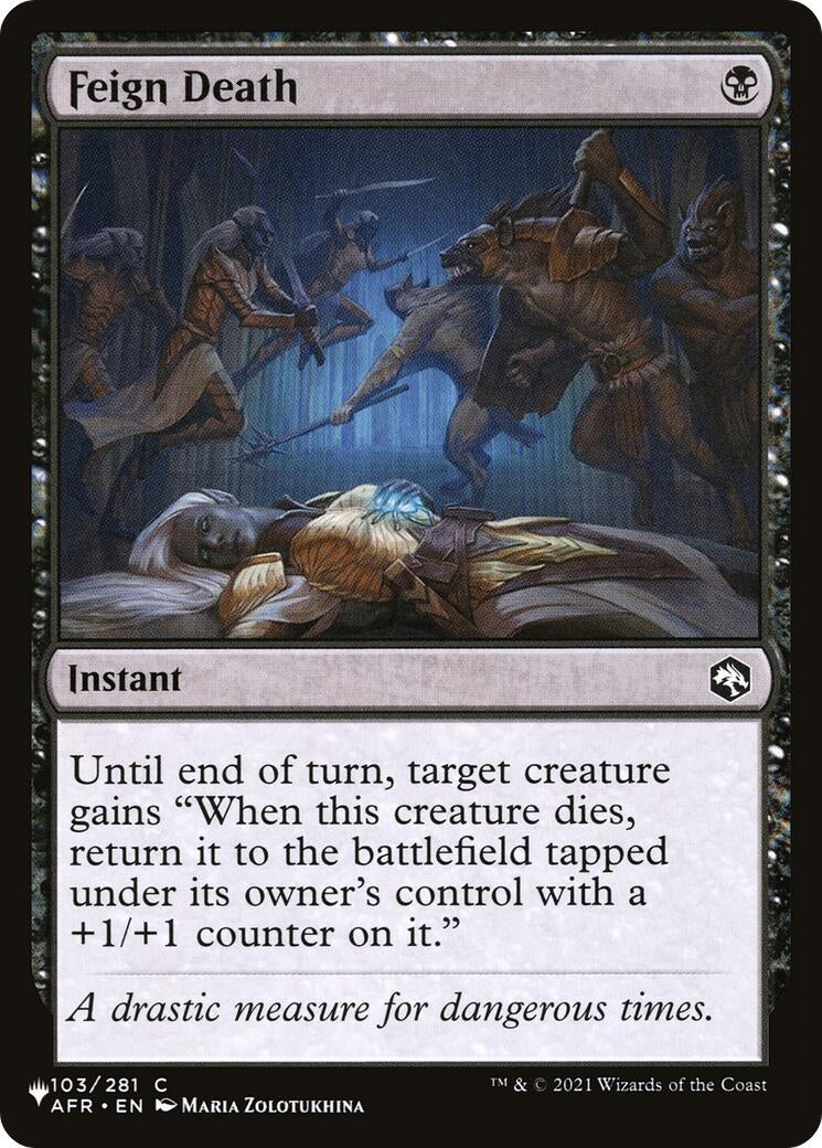 Image for Feign Death (103/281) [The List Reprints] - Magic: The Gathering