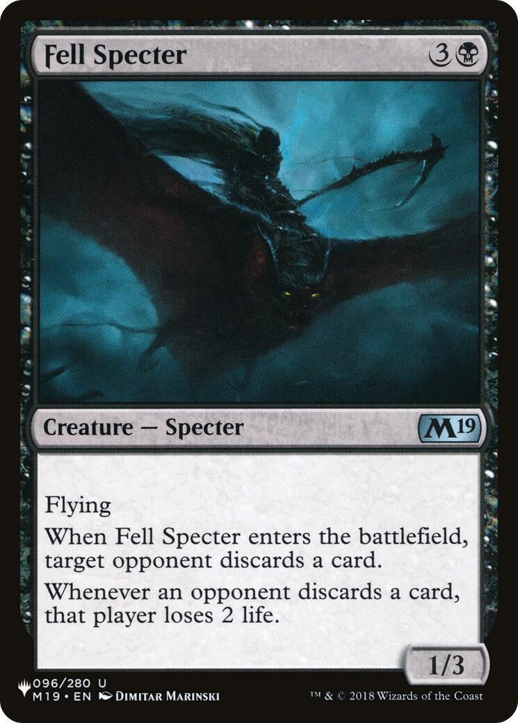 Image for Fell Specter (096/280) [The List Reprints] - Magic: The Gathering