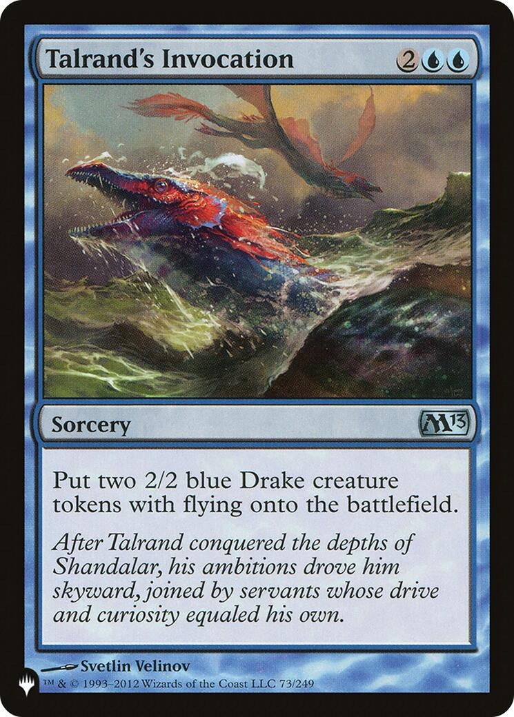 Image for Talrand's Invocation (73/249) [The List Reprints] - Magic: The Gathering