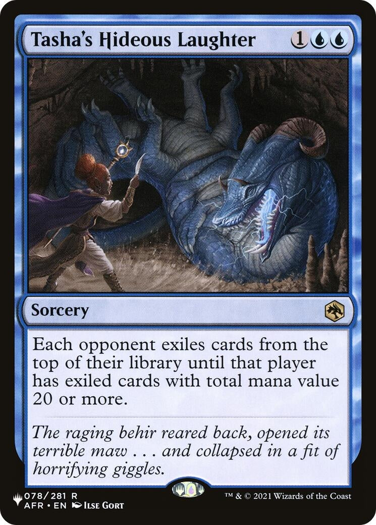 Image for Tasha's Hideous Laughter (078/281) [The List Reprints] - Magic: The Gathering