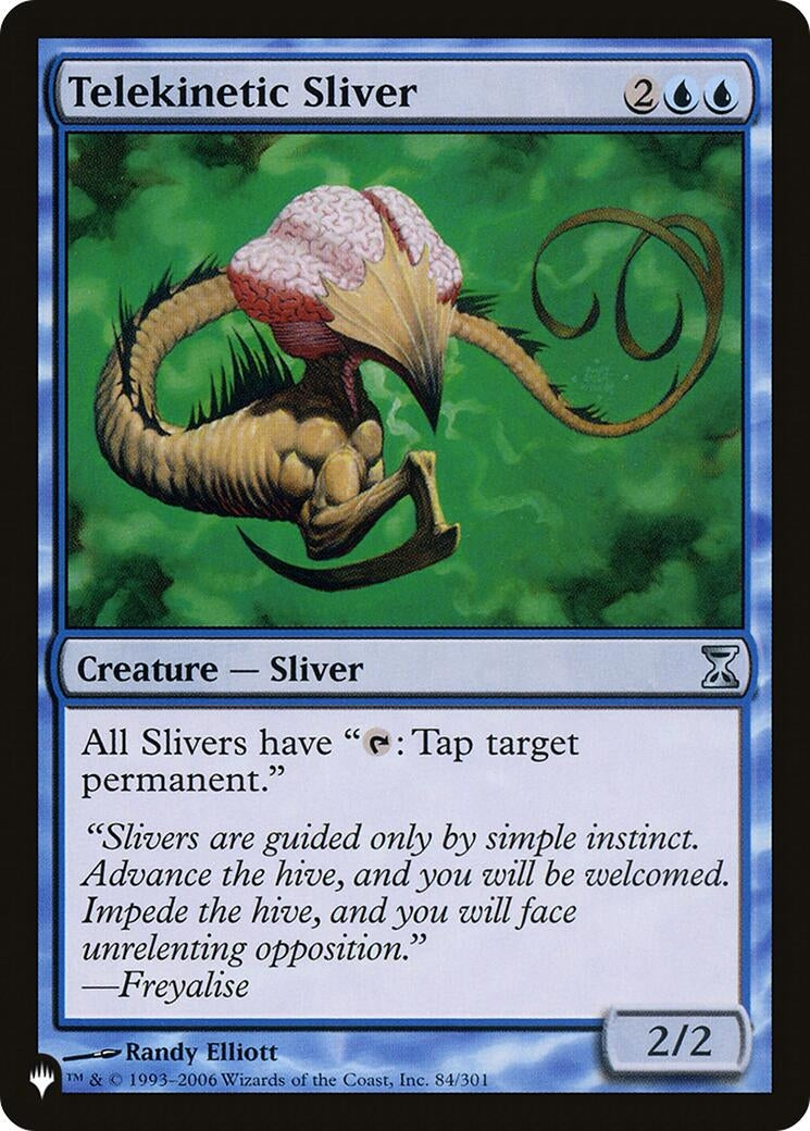 Image for Telekinetic Sliver (84/301) [The List Reprints] - Magic: The Gathering
