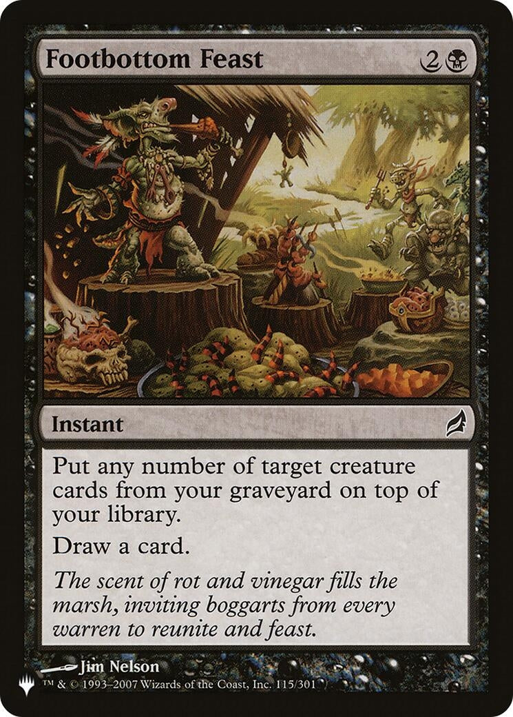 Image for Footbottom Feast (115/301) [The List Reprints] - Magic: The Gathering