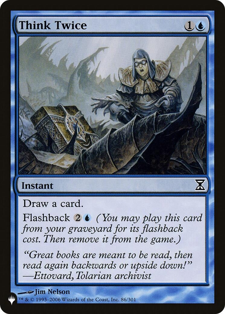 Image for Think Twice (86/301) [The List Reprints] - Magic: The Gathering