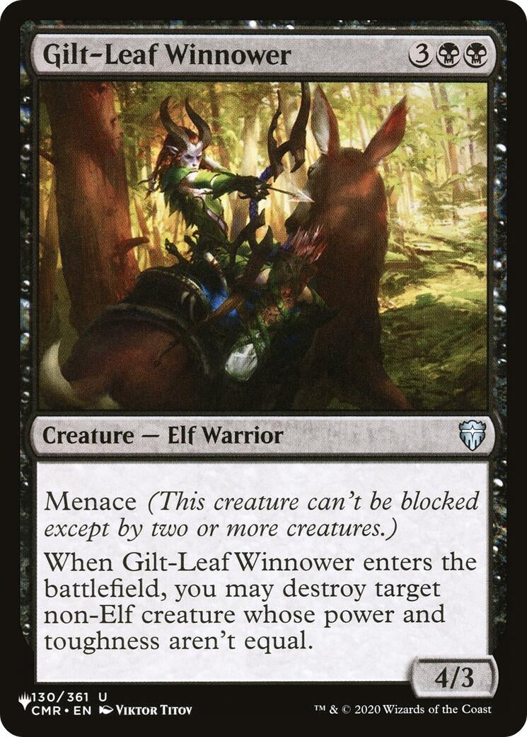 Image for Gilt-Leaf Winnower (130/361) [The List Reprints] - Magic: The Gathering