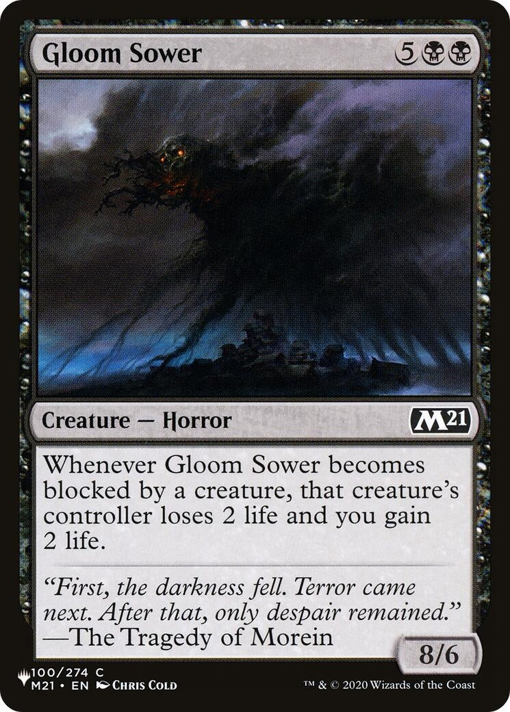 Image for Gloom Sower (100/274) [The List Reprints] - Magic: The Gathering