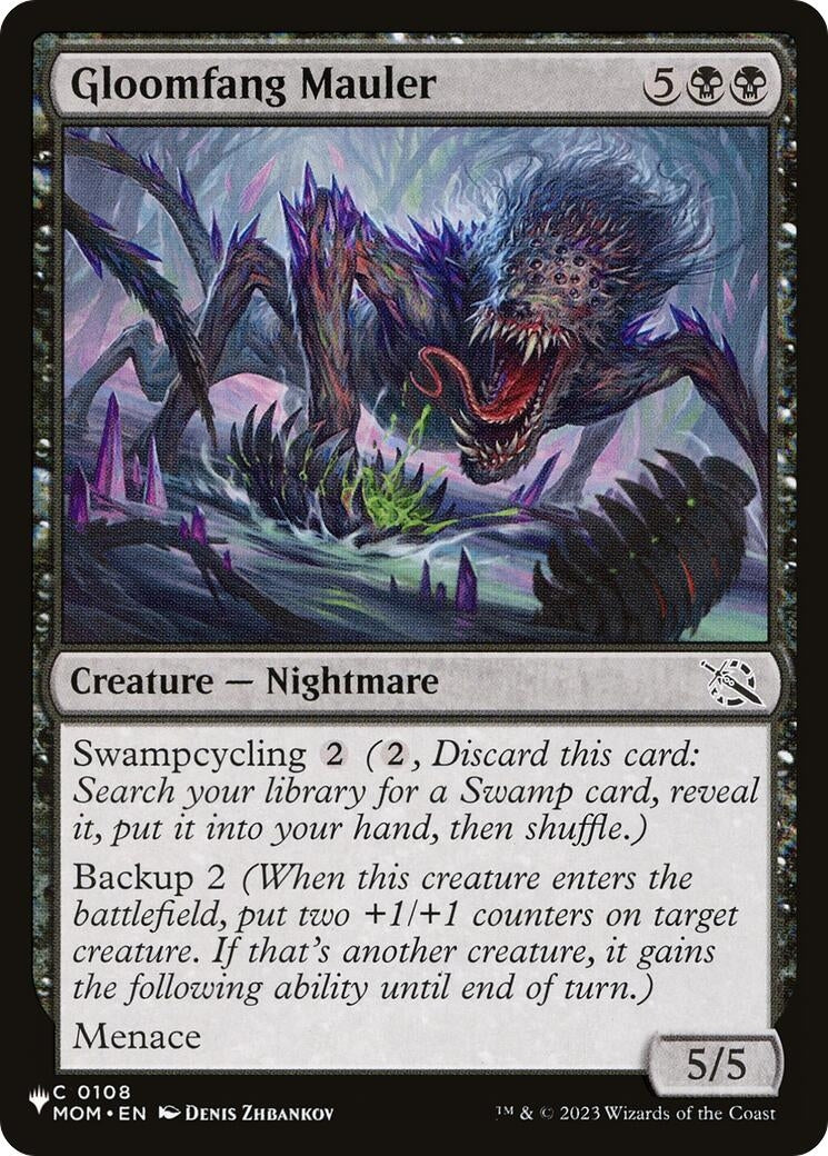 Image for Gloomfang Mauler (0108) [The List Reprints] - Magic: The Gathering