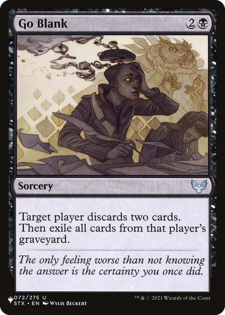 Image for Go Blank (072/275) [The List Reprints] - Magic: The Gathering