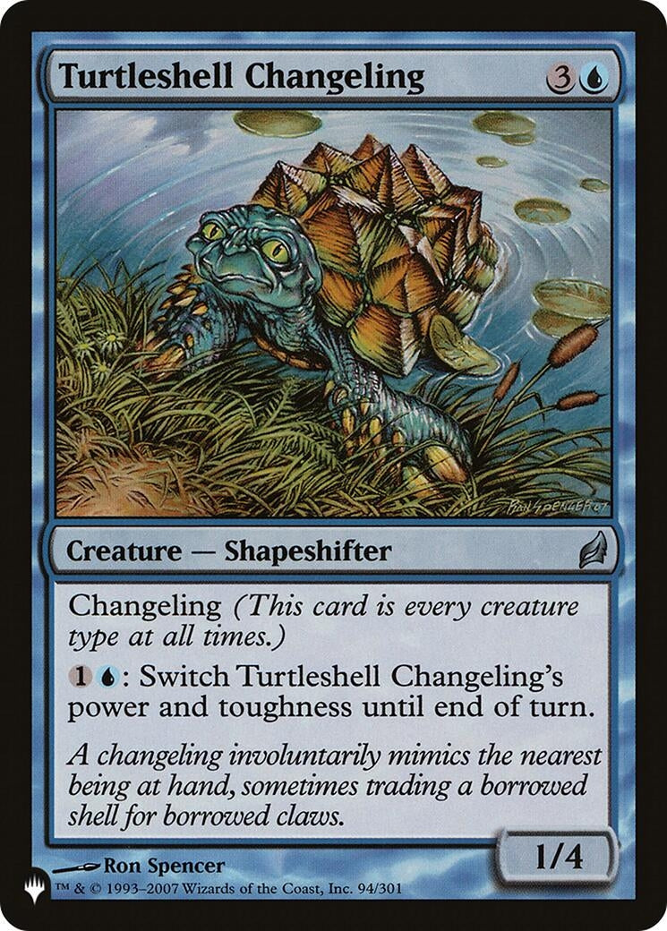 Image for Turtleshell Changeling (94/301) [The List Reprints] - Magic: The Gathering