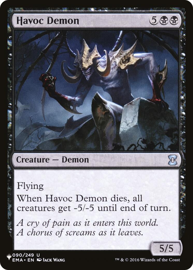 Image for Havoc Demon (090/249) [The List Reprints] - Magic: The Gathering