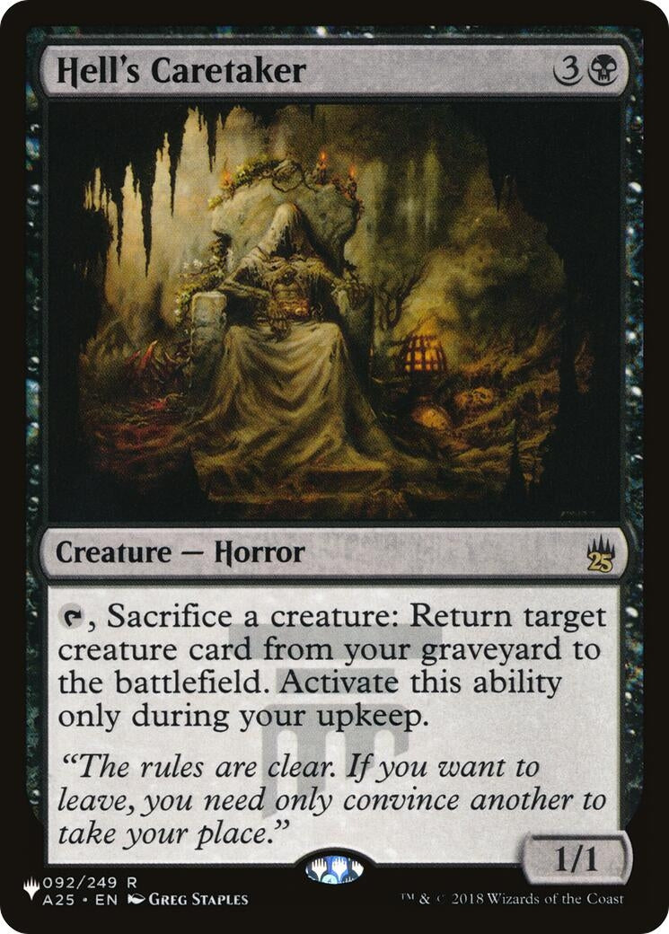 Image for Hell's Caretaker (092/249) [The List Reprints] - Magic: The Gathering