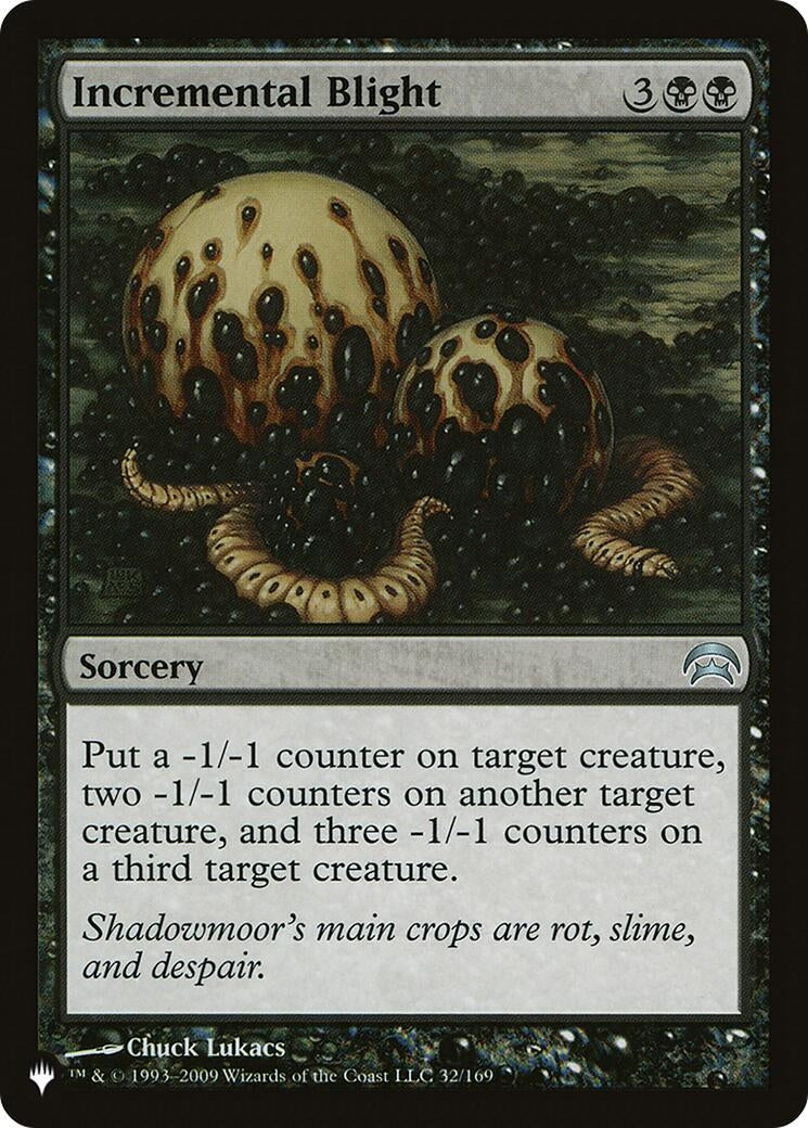 Image for Incremental Blight (32/169) [The List Reprints] - Magic: The Gathering