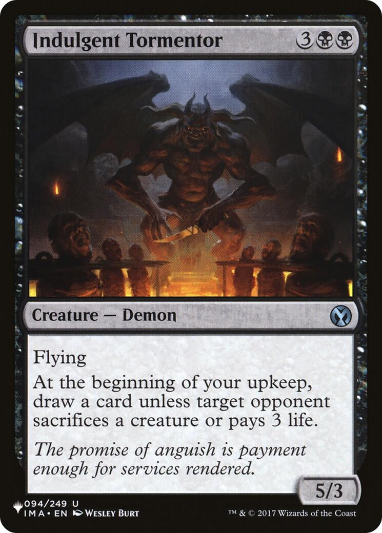 Image for Indulgent Tormentor (094/249) [The List Reprints] - Magic: The Gathering