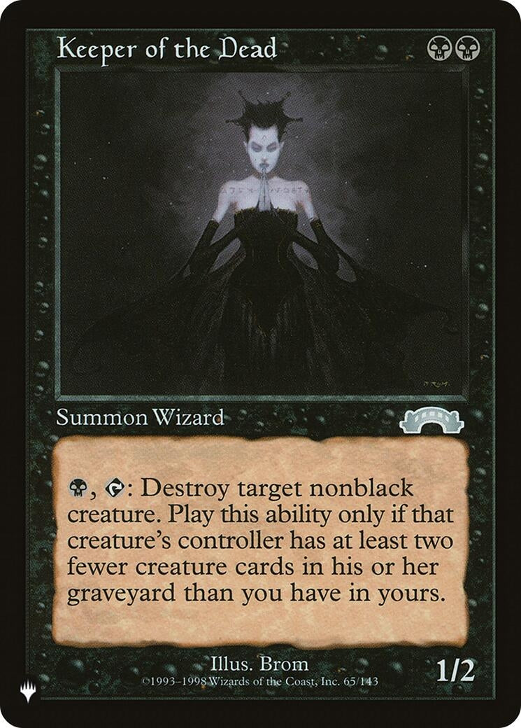 Image for Keeper of the Dead (65/143) [The List Reprints] - Magic: The Gathering