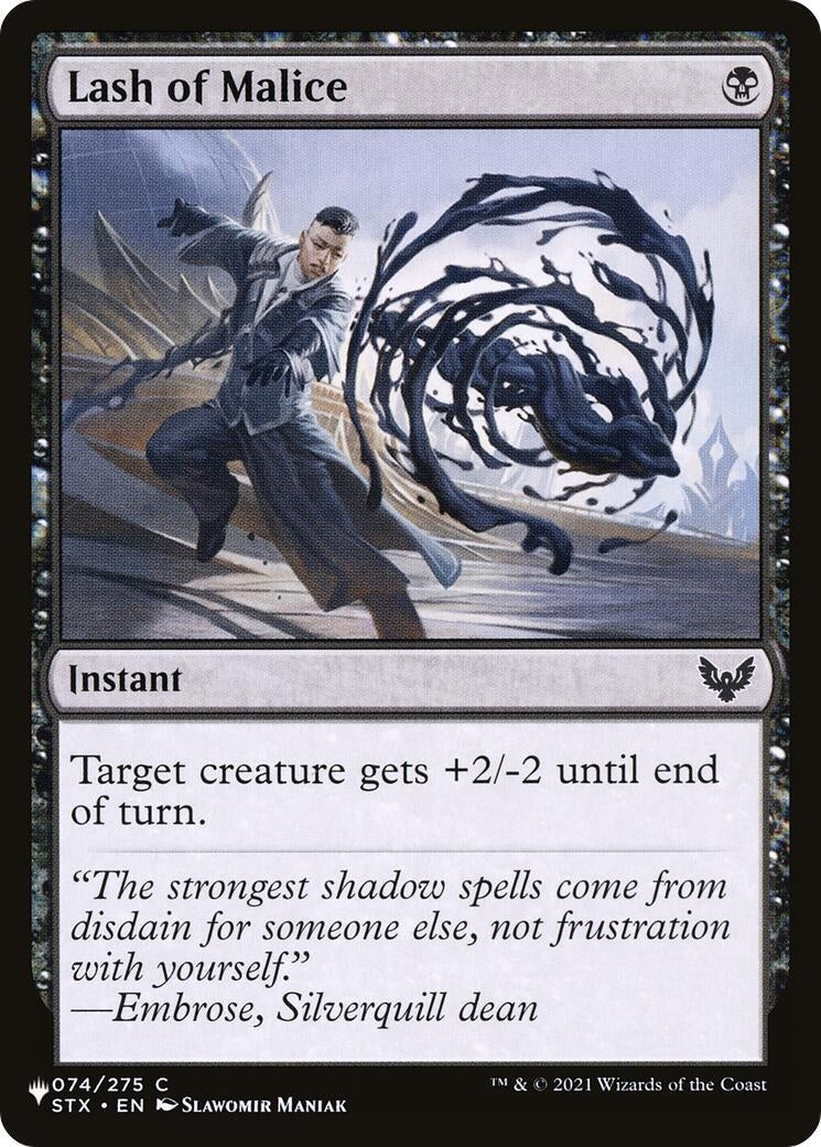 Image for Lash of Malice (074/275) [The List Reprints] - Magic: The Gathering