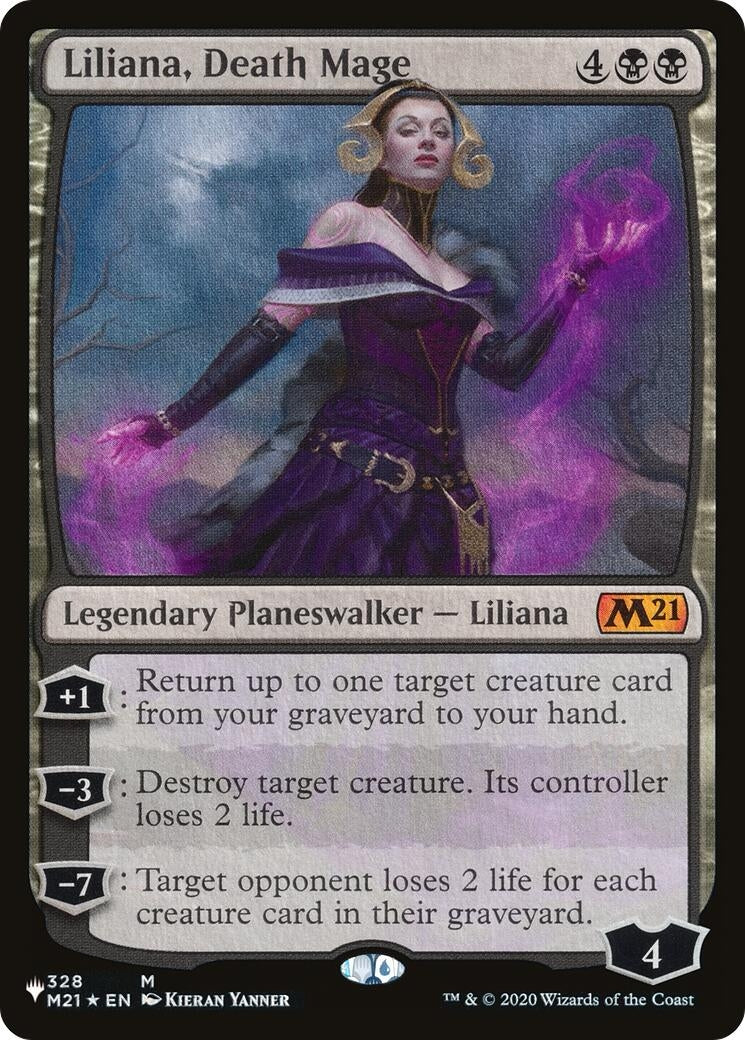 Image for Liliana, Death Mage (328/274) [The List Reprints] - Magic: The Gathering