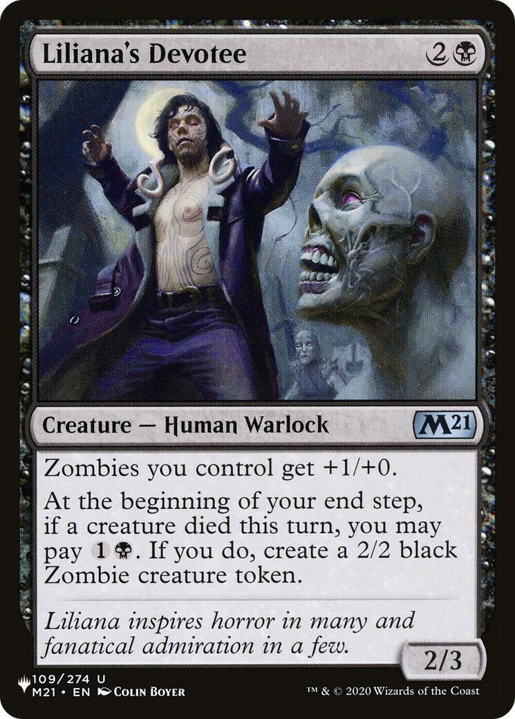 Image for Liliana's Devotee (109/274) [The List Reprints] - Magic: The Gathering