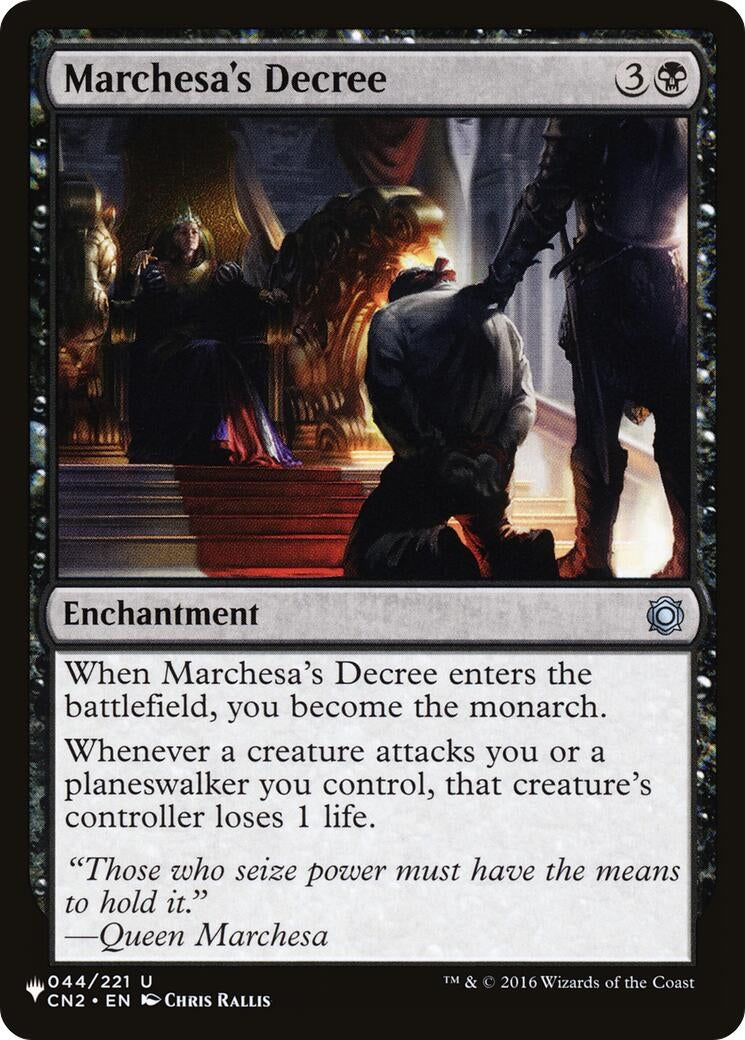 Image for Marchesa's Decree (044/221) [The List Reprints] - Magic: The Gathering
