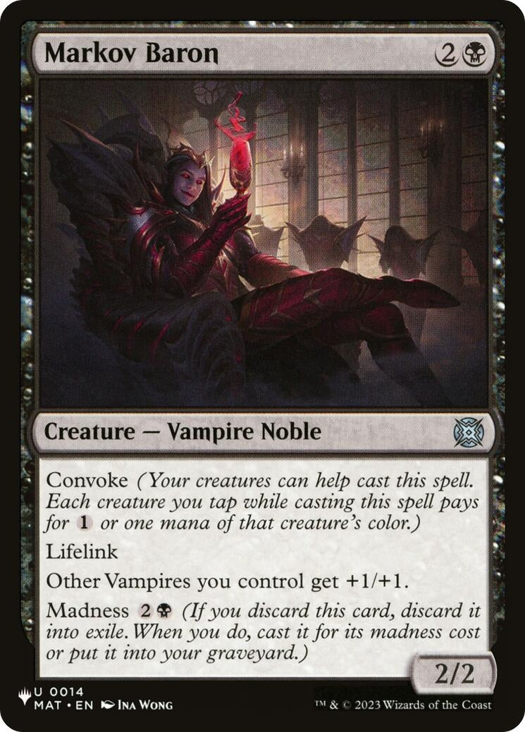 Image for Markov Baron (0014) [The List Reprints] - Magic: The Gathering