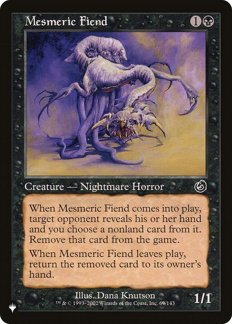 Image for Mesmeric Fiend (69/143) [The List Reprints] - Magic: The Gathering