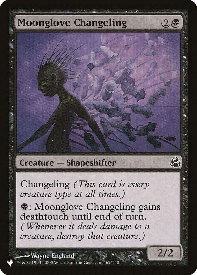 Image for Moonglove Changeling (67/150) [The List Reprints] - Magic: The Gathering