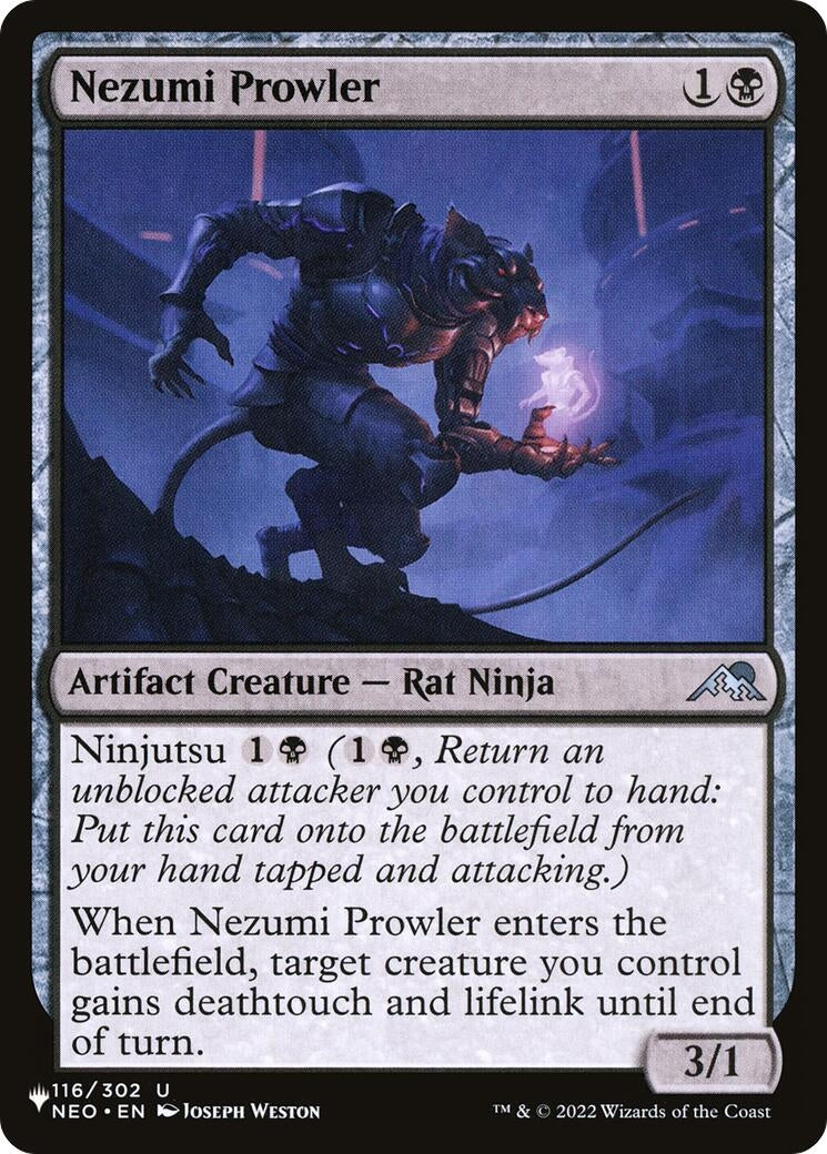Image for Nezumi Prowler (116/302) [The List Reprints] - Magic: The Gathering